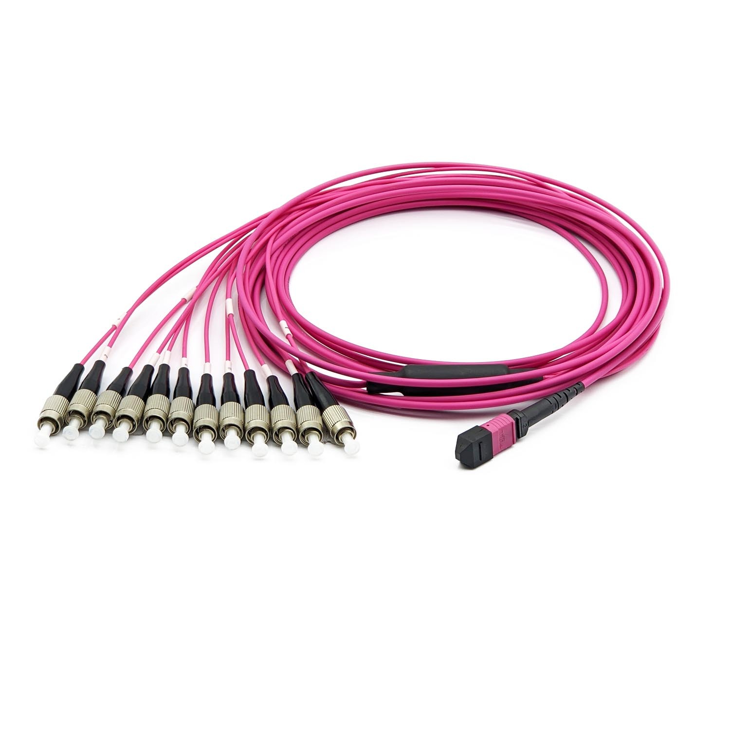 OM4 MPO-12 UPC to FC UPC 12 Fibers