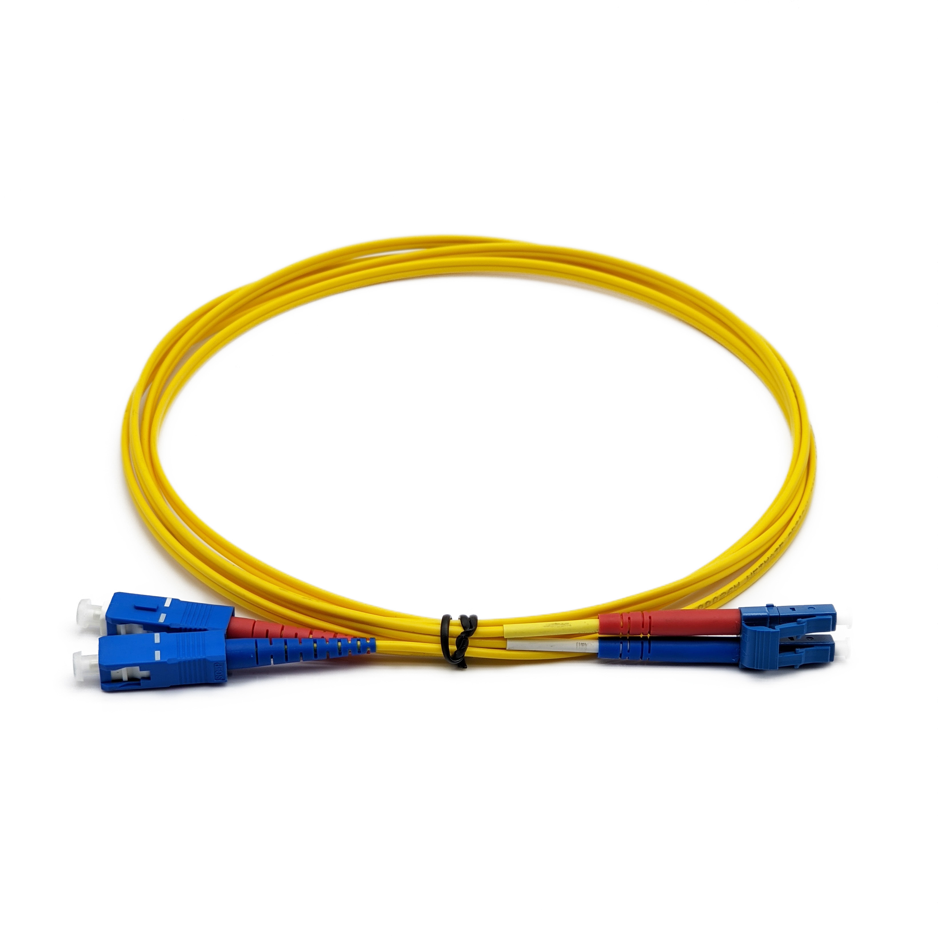 Duplex SC UPC to LC UPC OS2 Optic Fiber Patch Cable