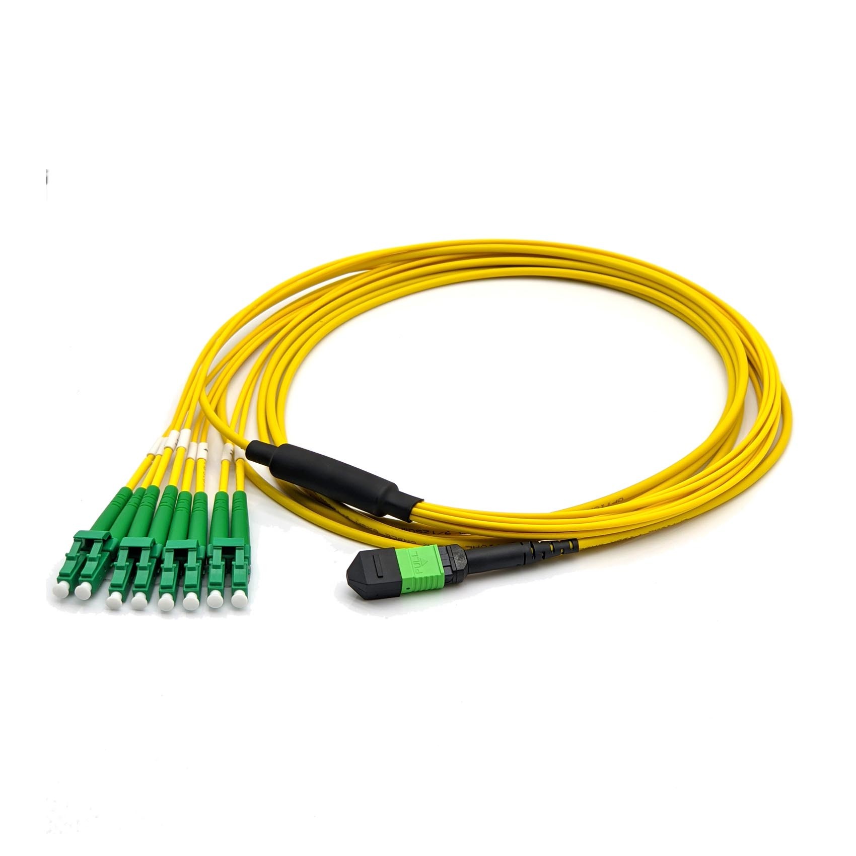 OS2 MPO-8 APC to LC APC 8 Fibers