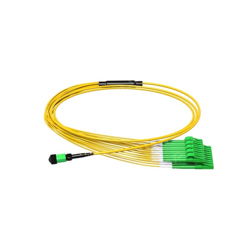 MPO APC to LC Duplex  APC, 16/24 Fibers, OS2