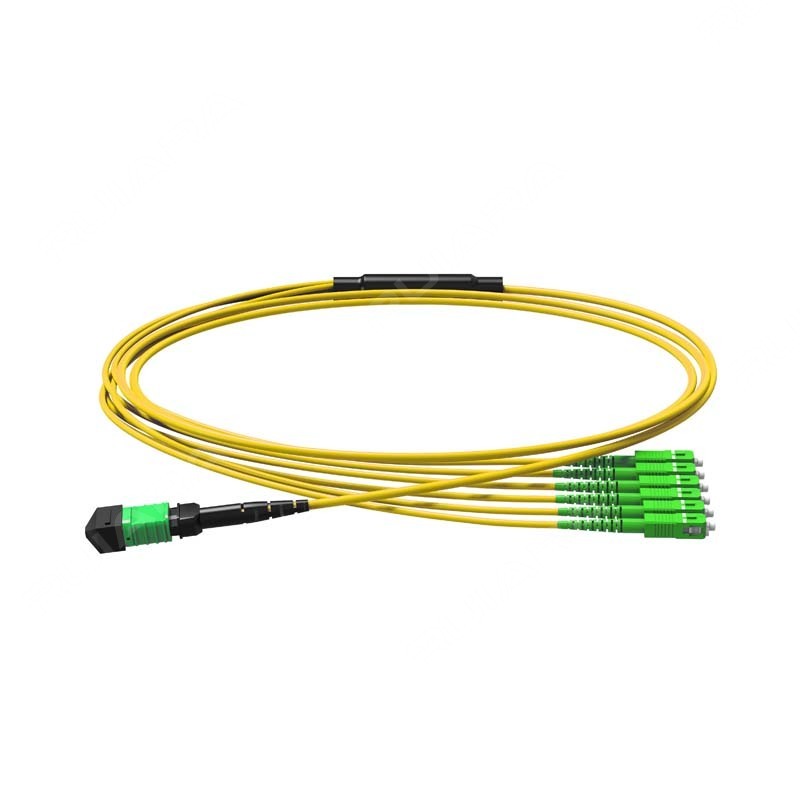 OS2 MPO-8 APC to SC APC 8 Fibers