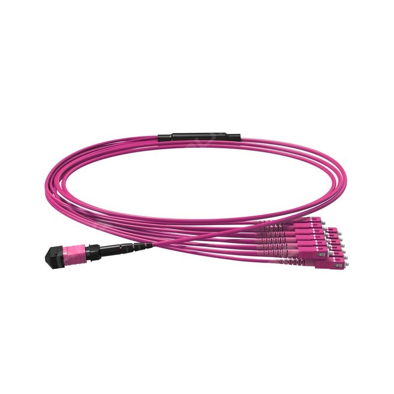 MPO UPC to SC UPC, 16/24 Fibers, OM4