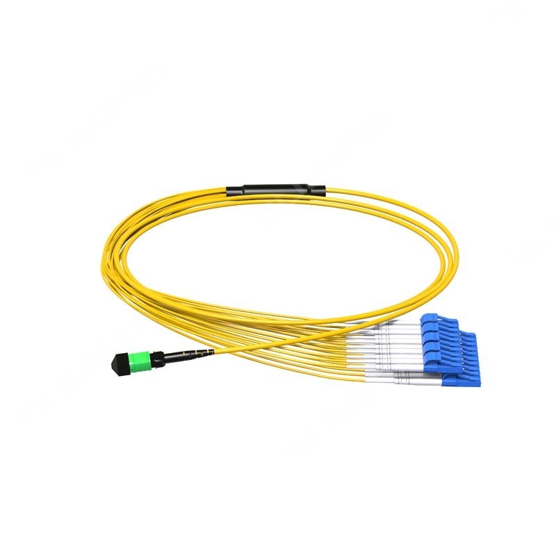 MPO APC to LC Duplex  UPC, 16/24 Fibers, OS2
