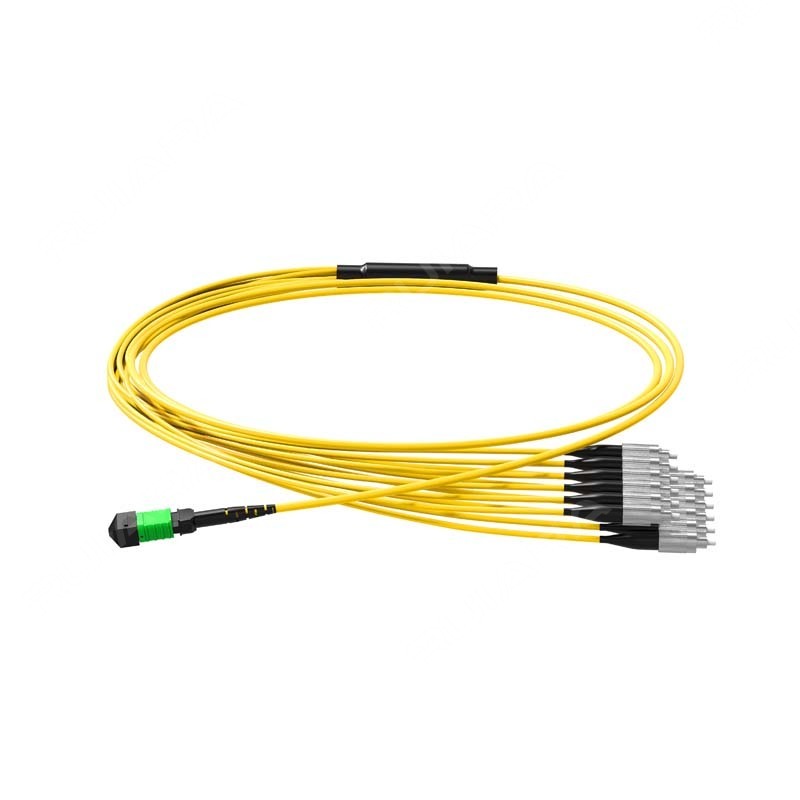 MPO-16 APC to FC UPC 16 Fibers, Singlemode