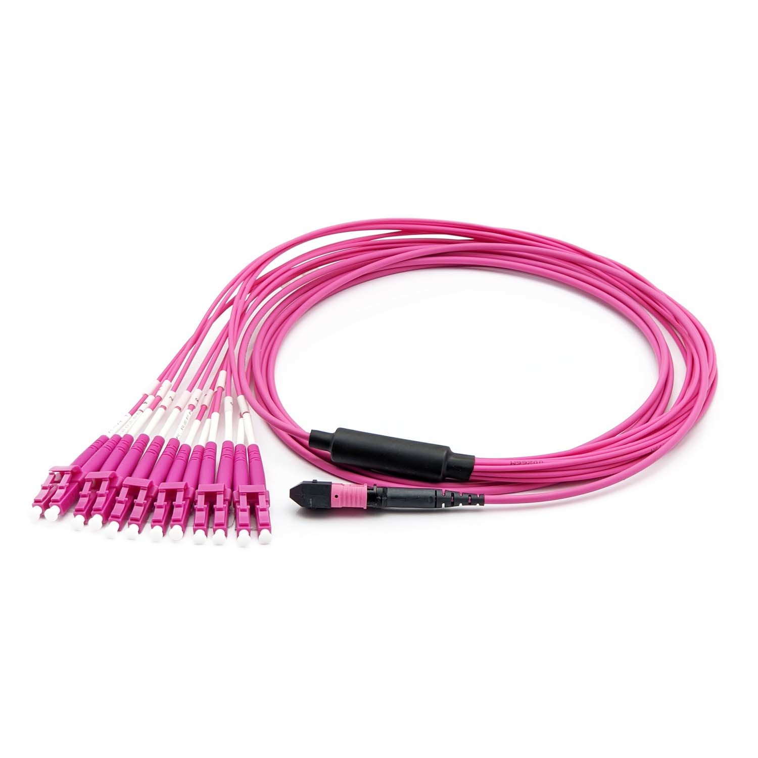 OM4 MPO-12 UPC to LC UPC 12 Fibers