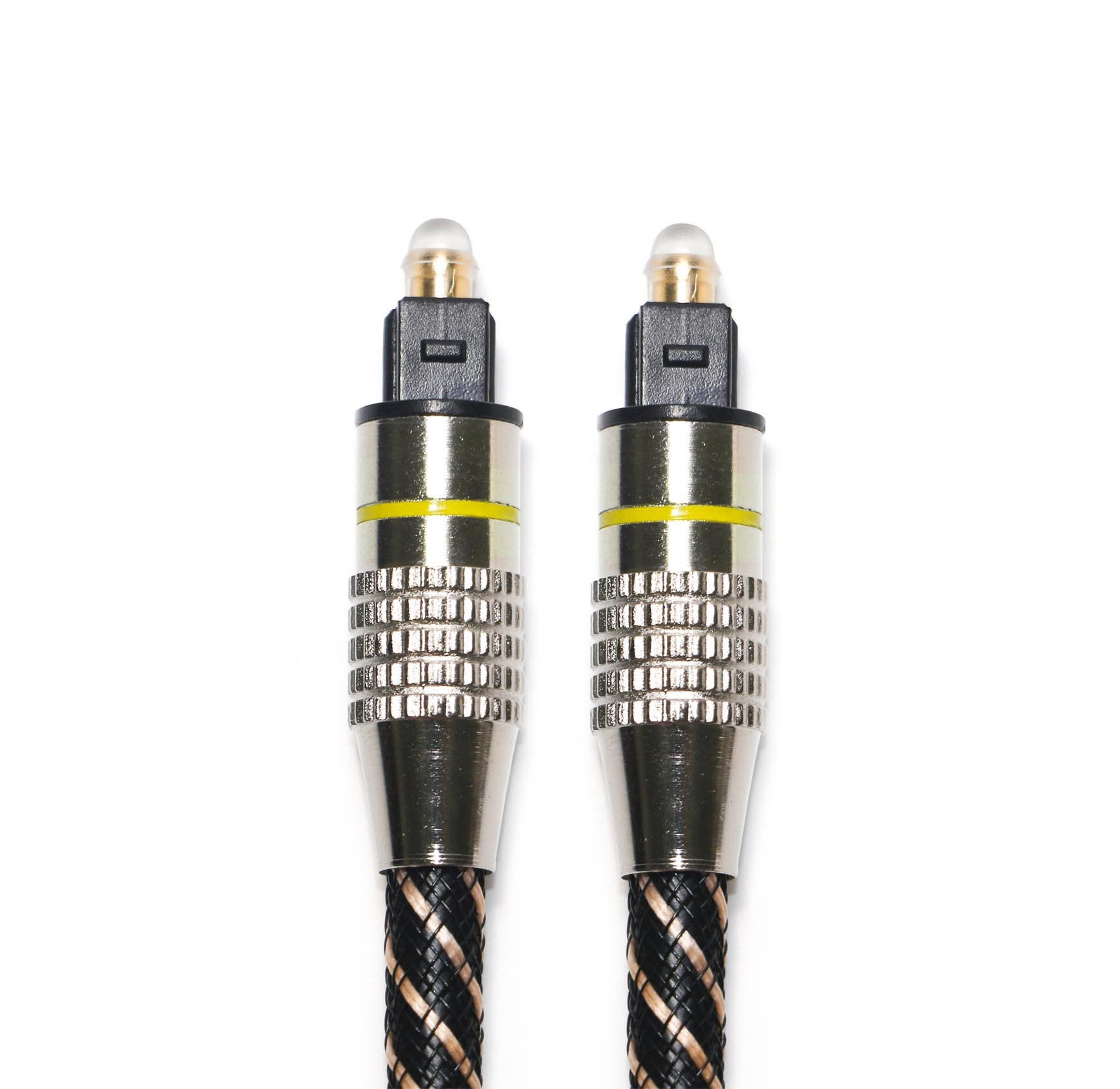 Sturdy Metal Enclosed Toslink Fiber Audio Cable