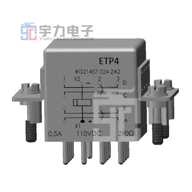 JQX-7303M -- ETP4 balanced force electromagnetic relay, rail relay