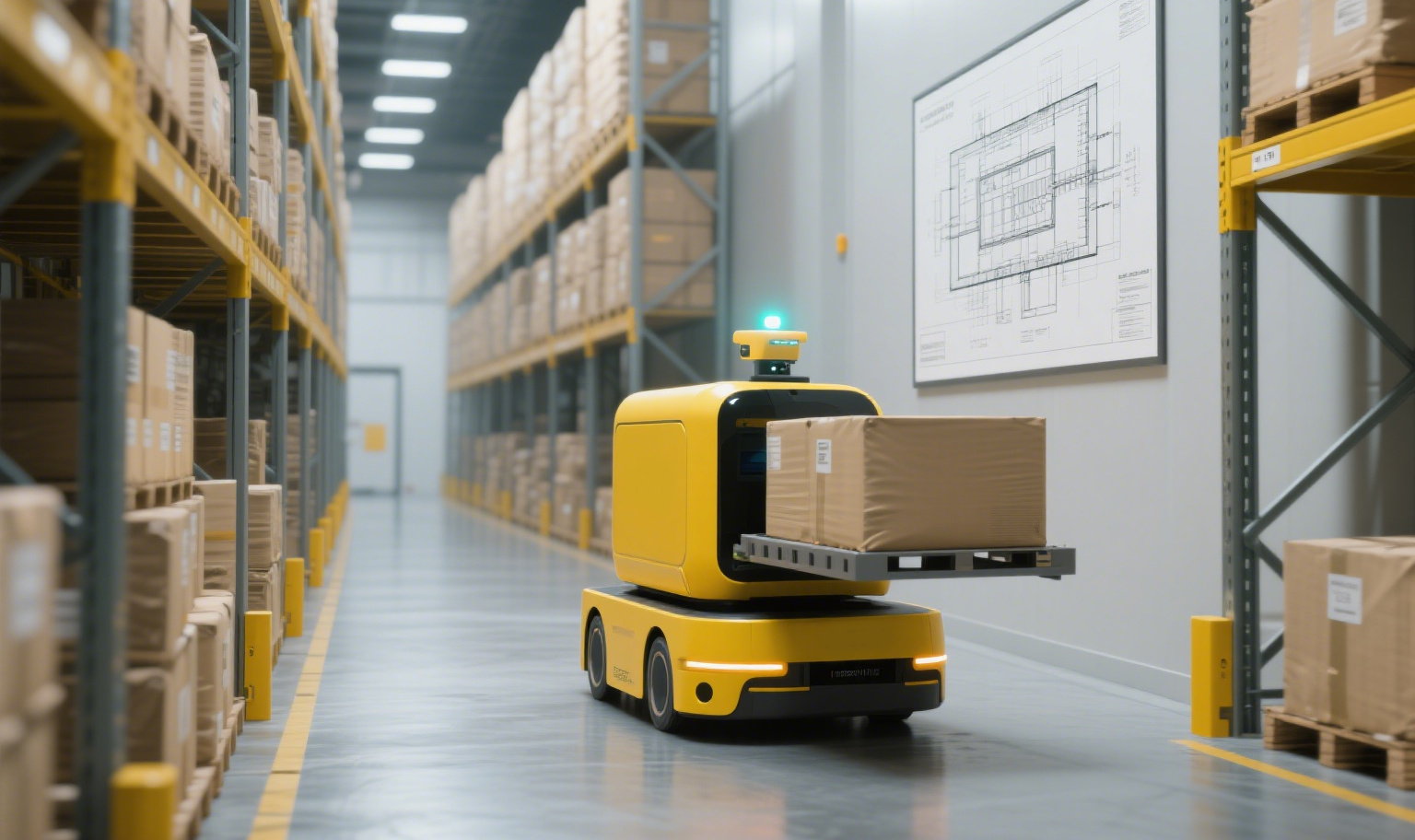 Factory or Warehouse AGVs