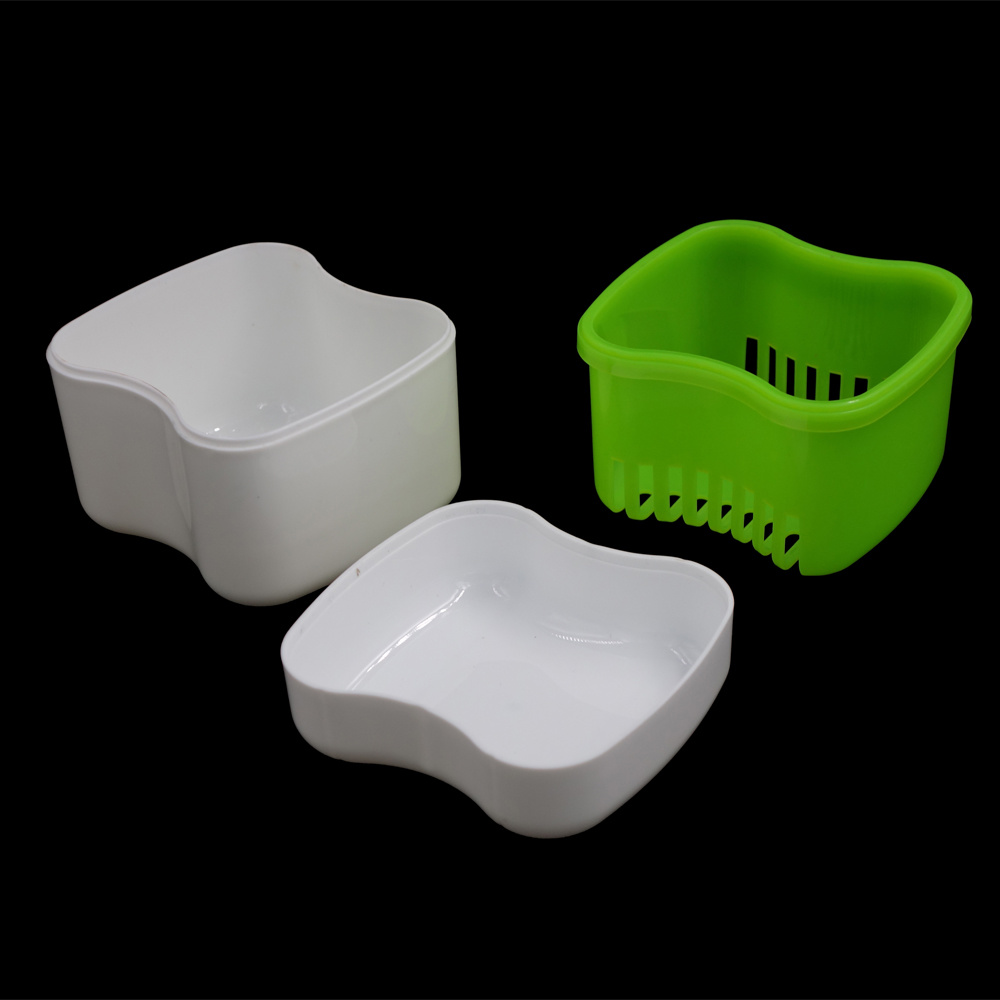 Denture box with blasket