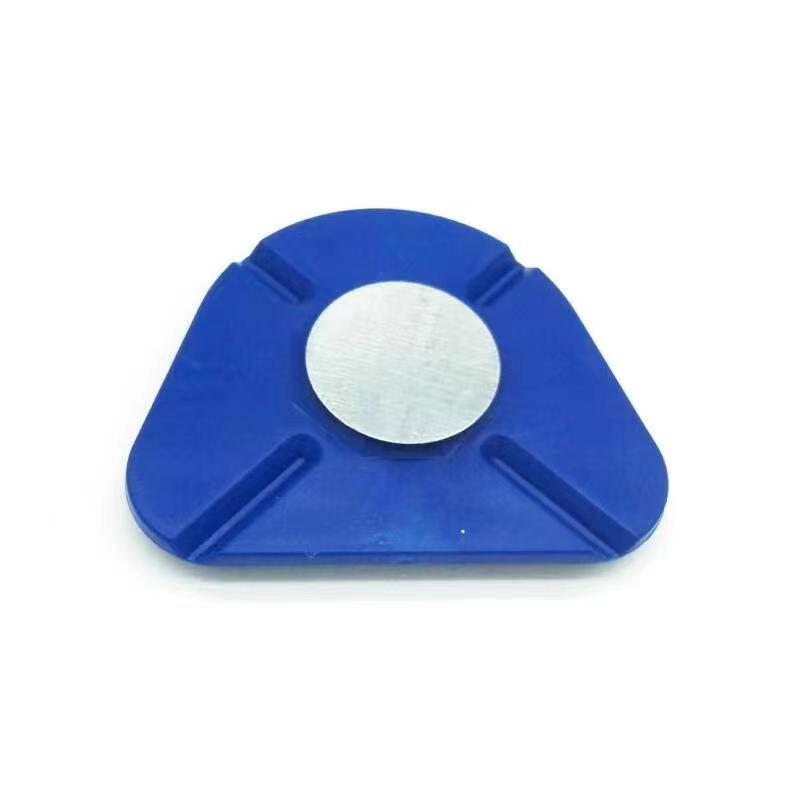 Dental impression plastic base plate with magnet