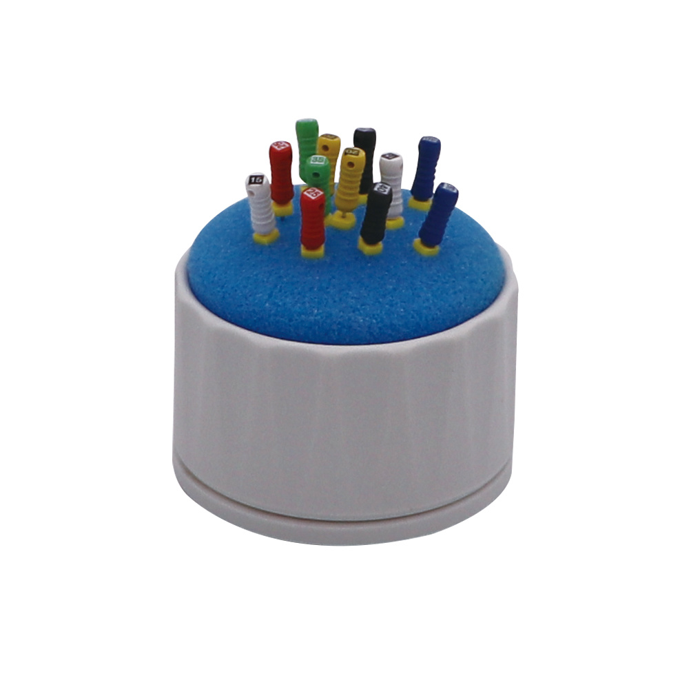 Dental Autoclavable Round Endo Stand Cleaning with Silicone Ring Base