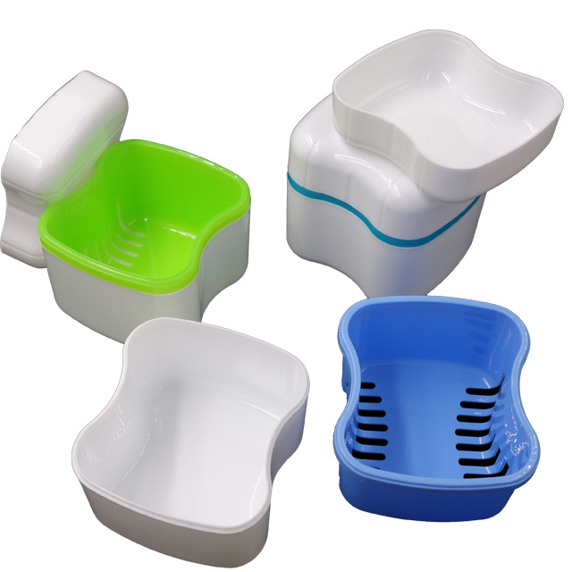 Denture box with net