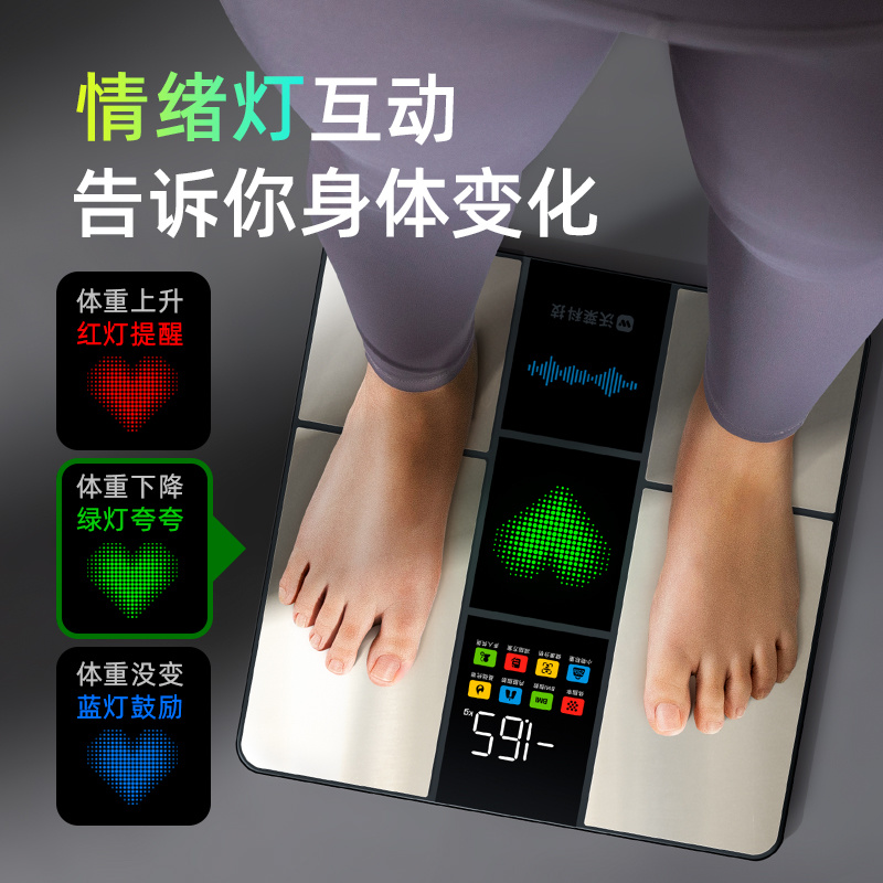 M1智能发光体脂秤