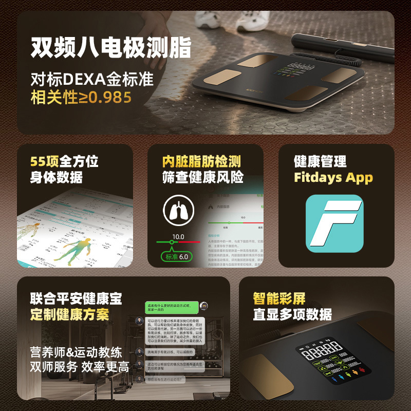 P1智能八电极体脂秤