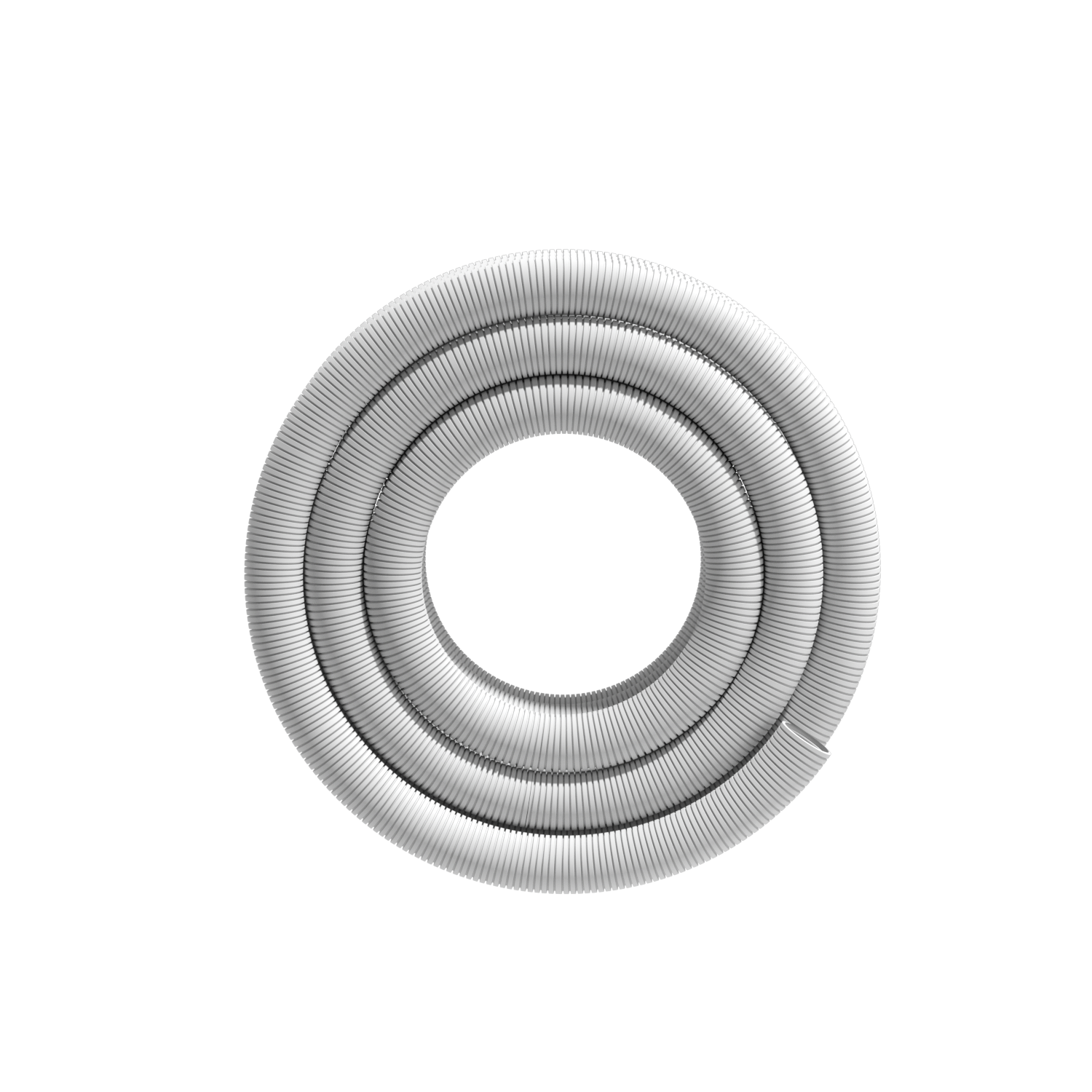 New wind PE flexible ventilation corrugated pipe - gray