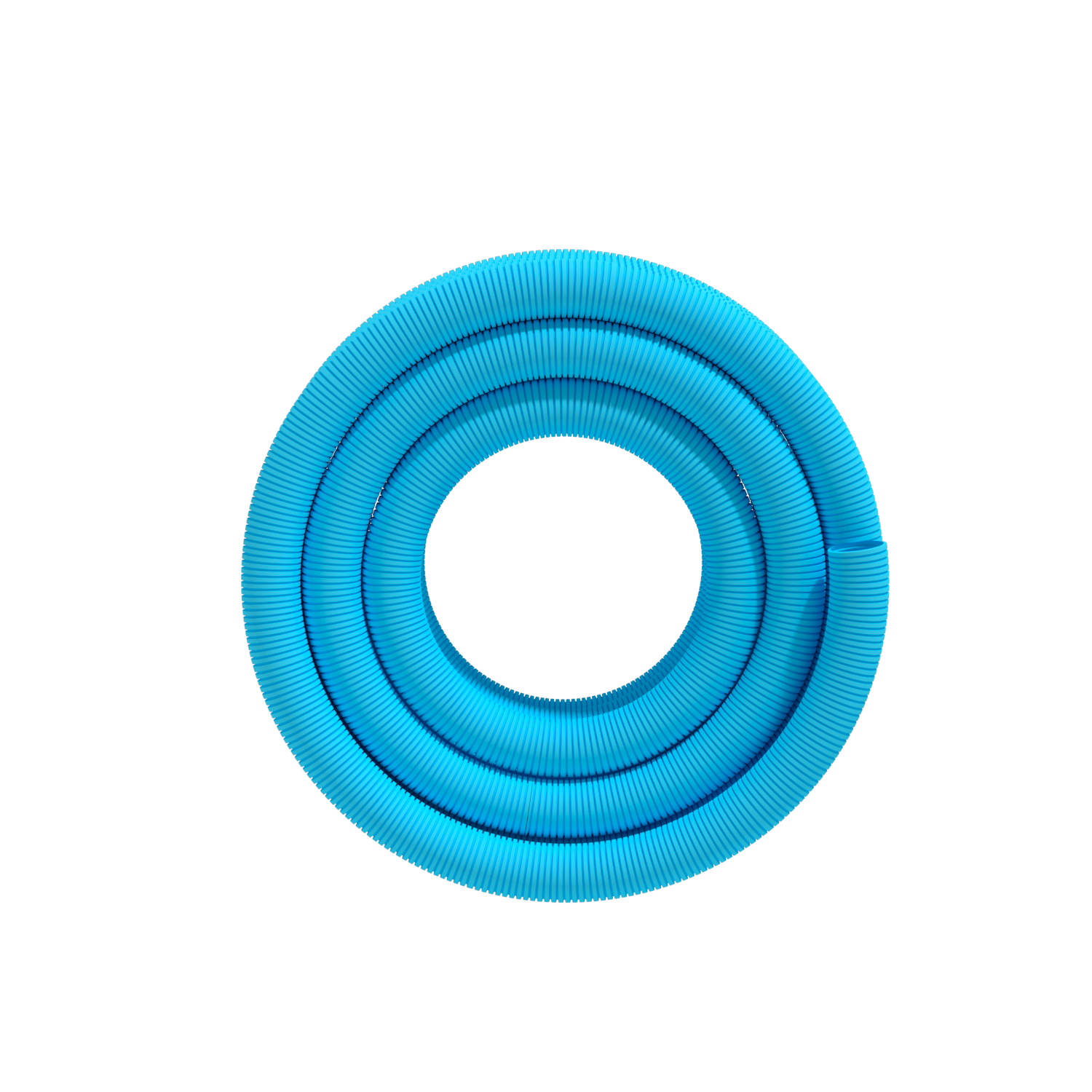 New wind PE flexible ventilation corrugated pipe - lake blue