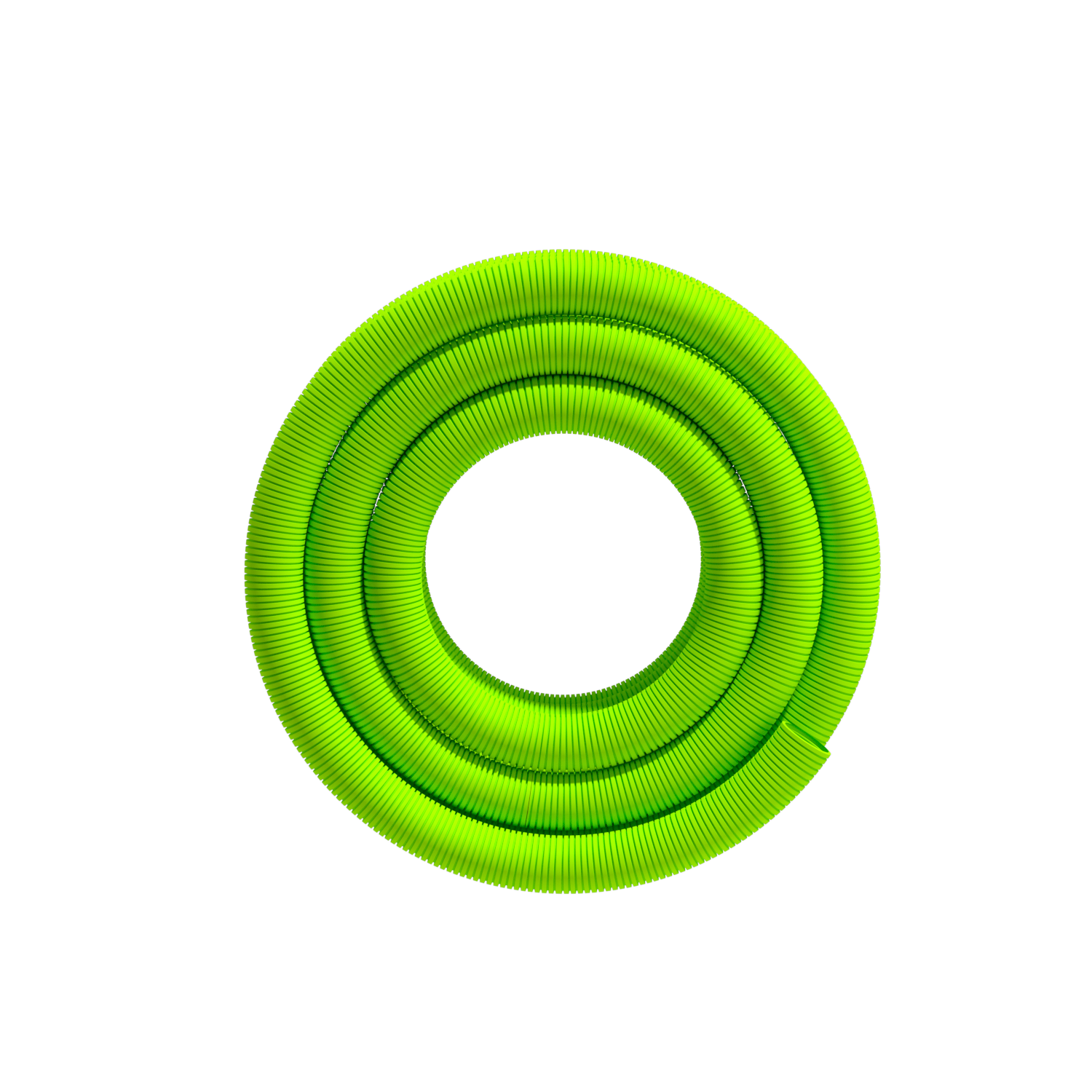 New wind PE flexible ventilation corrugated pipe - green