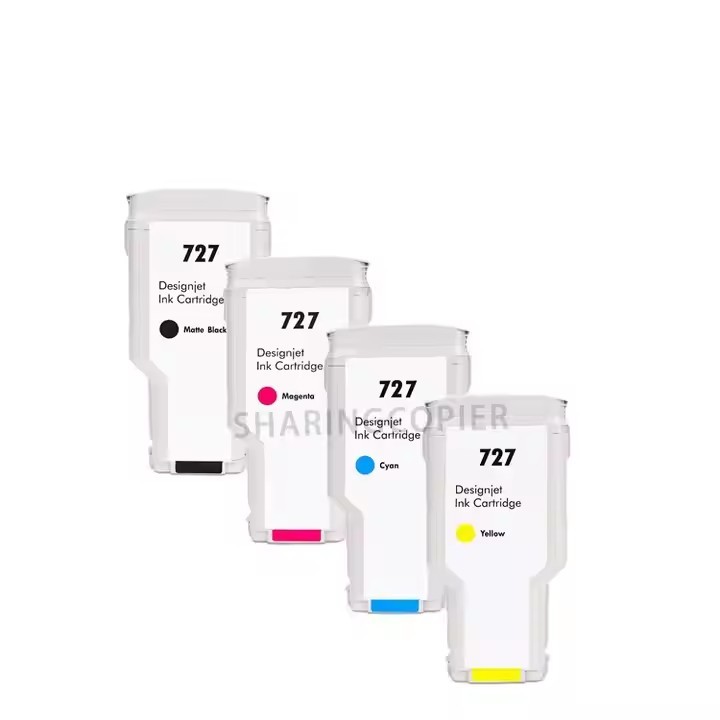 Wholesale compatible premium colors ink cartridge 727 for HP T920 T1500 T2500 T930 T1530 T2530 high yield printers