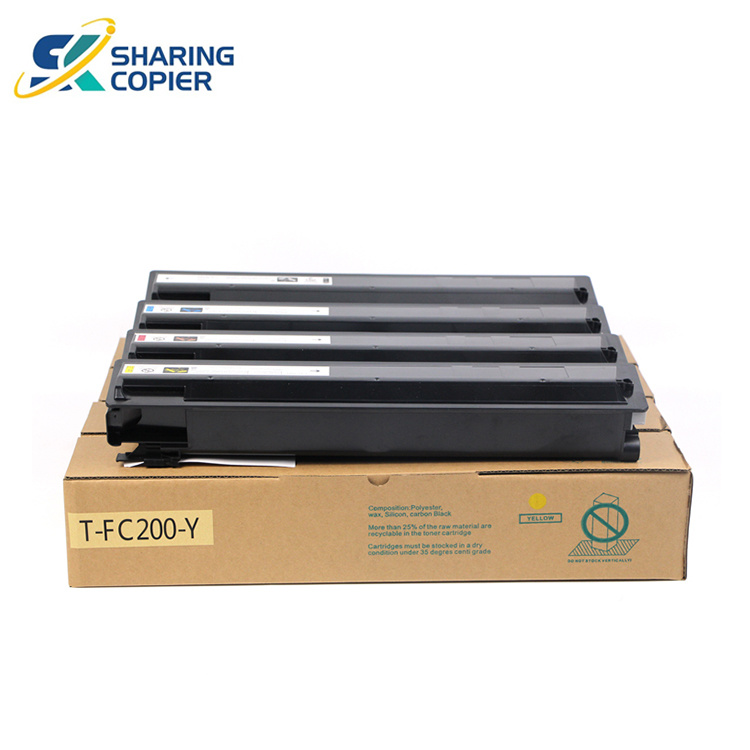 Compatible High Quality Copier Toner Cartridge T-FC200 FC200 for toshiba E-Studio 2000 2500AC Color Toner Refill