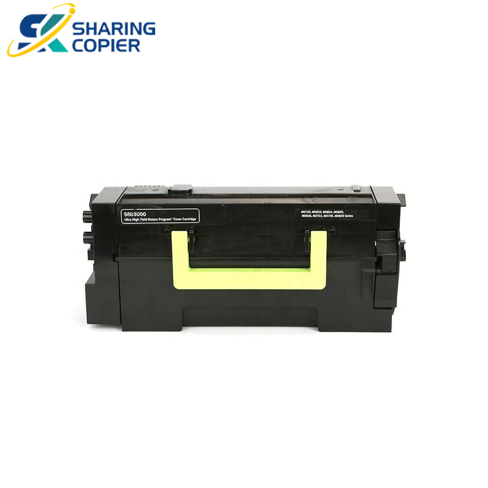 Compatible Lexmark MS821 MS823 Toner Cartridge for 58D1000 58D1H00 58D1X00 58D1U00 58D0Z00 58D5H00 58D5X00 58D5U00 Drum