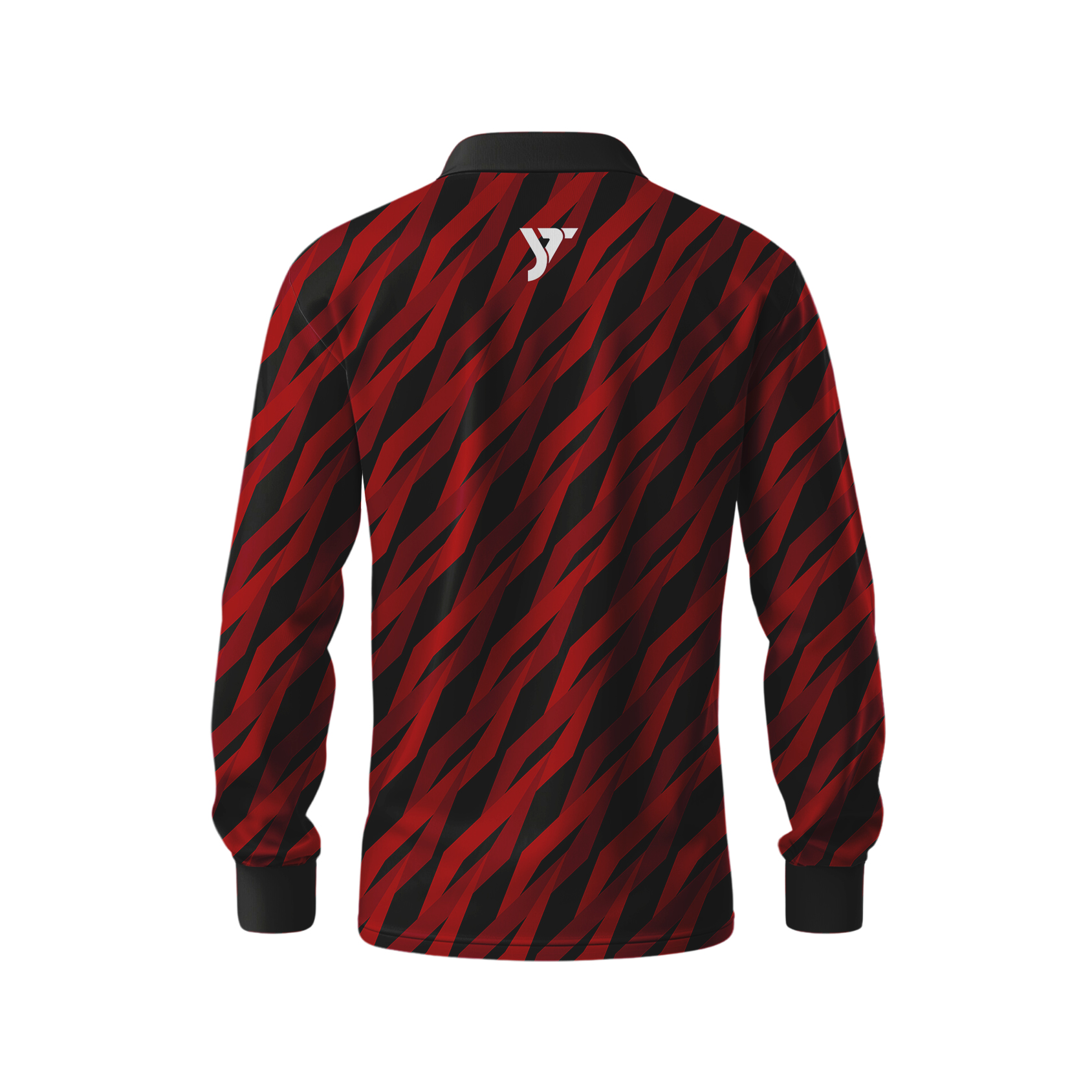 Red Phantom Long Sleeve Polo Jersey Red Phantom Long Sleeve Polo Jersey