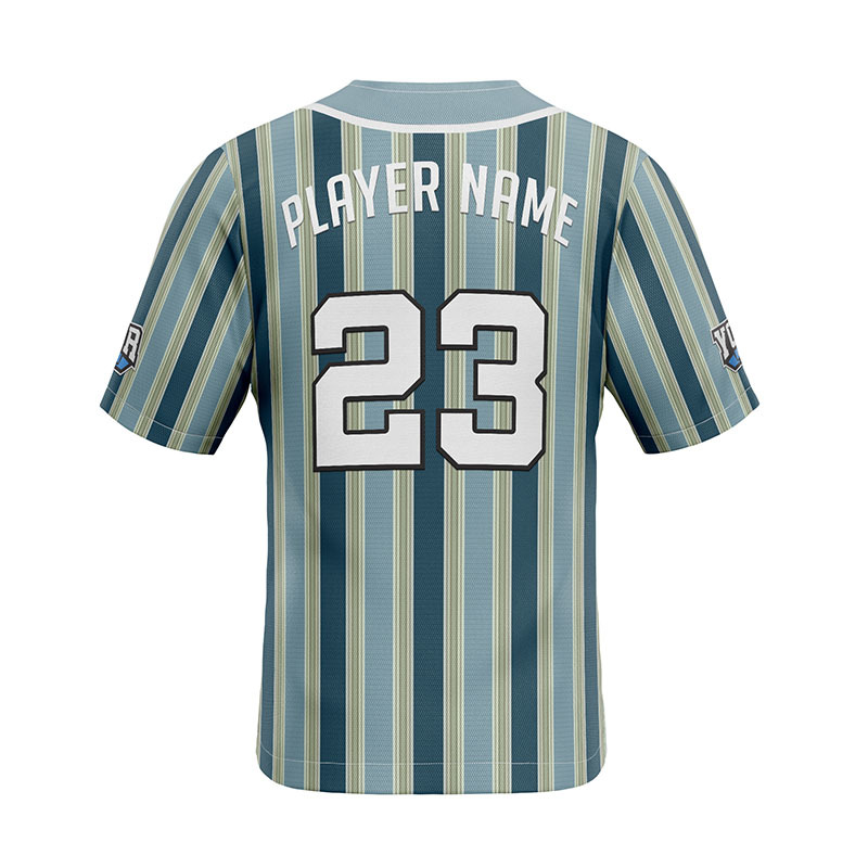 Classic Light Blue - Stripe Baseball Jersey Classic Light Blue - Stripe Baseball Jersey