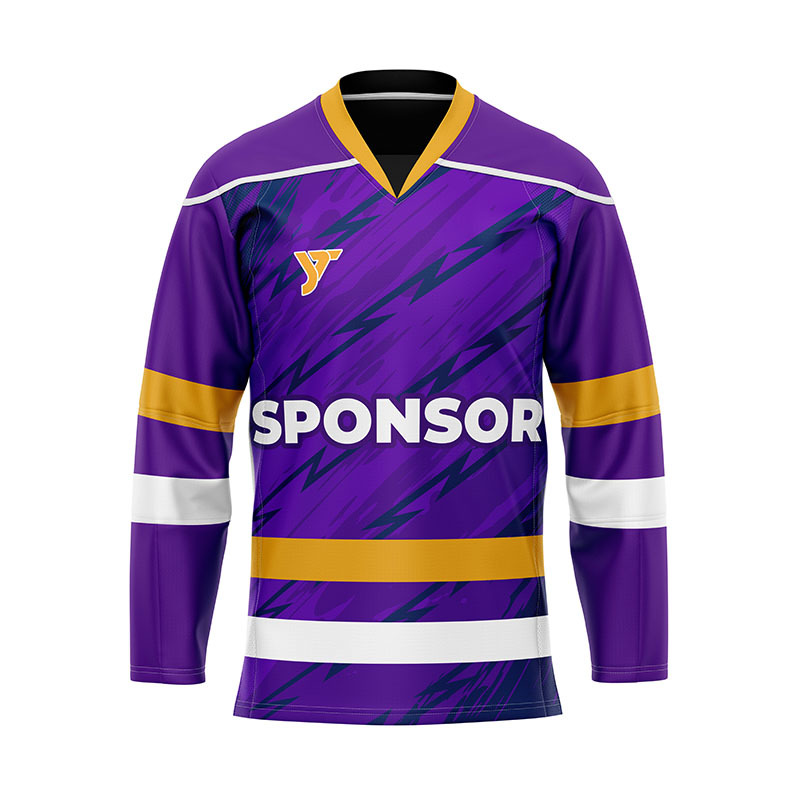 Sporty Striped Ice Hockey Jersey Sporty Striped Ice Hockey Jersey