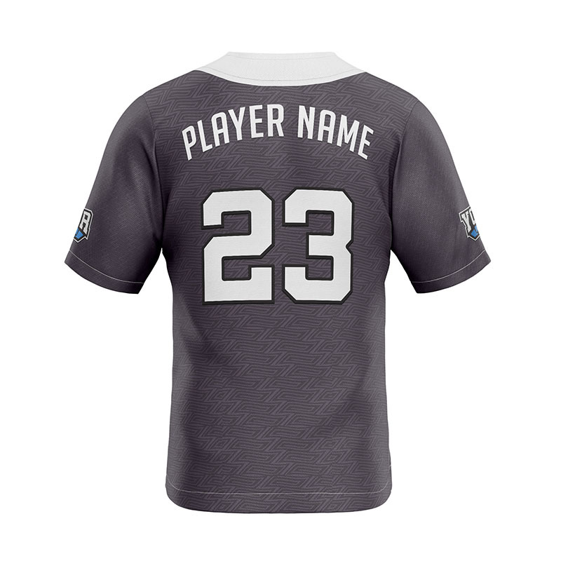 Classic Grey Baseball Jersey with Texture Classic Grey Baseball Jersey with Texture