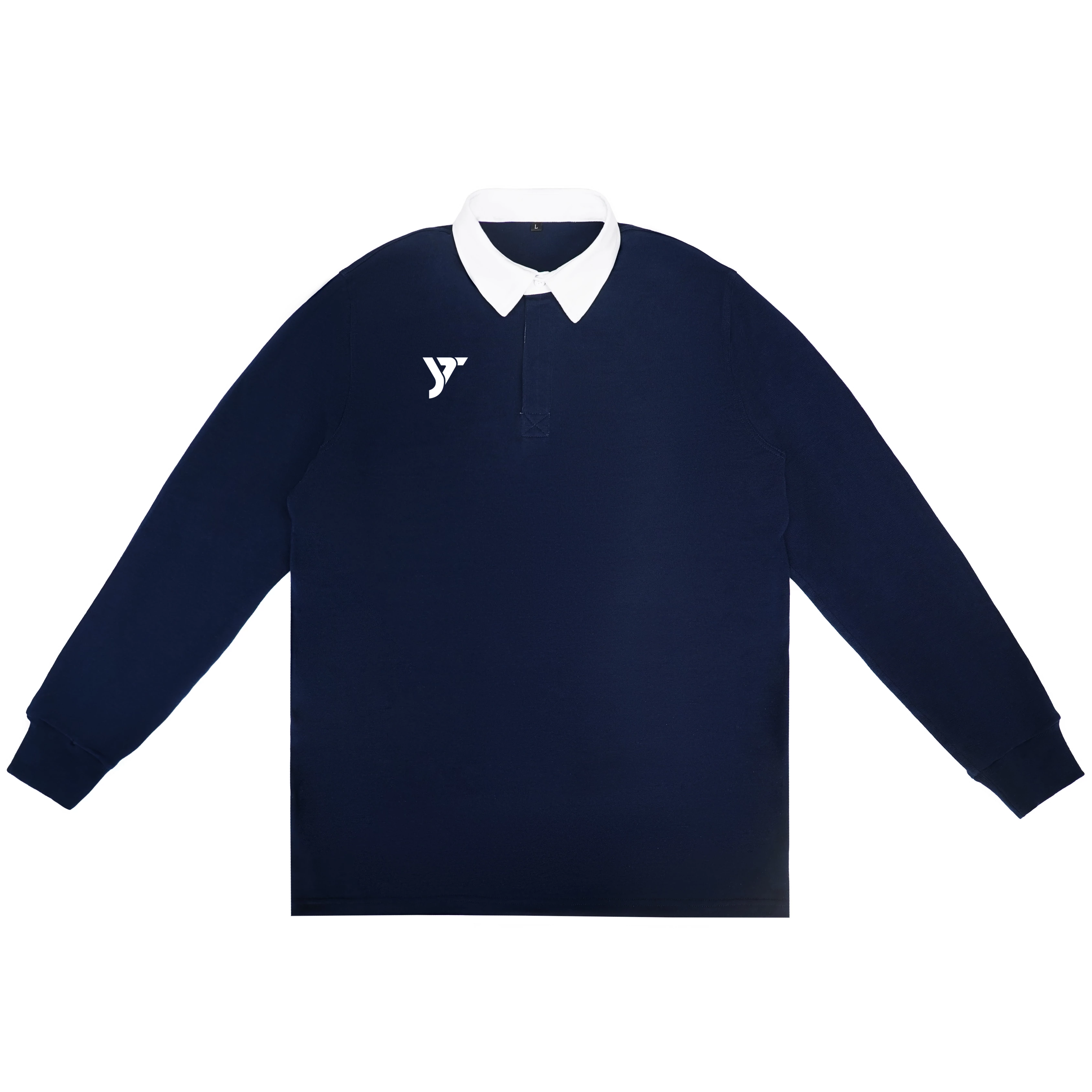 Navy Heritage Long Sleeve Rugby Shirt