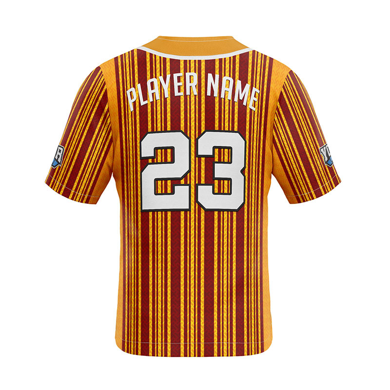 Vintage Stripe Orange Baseball Jersey Vintage Stripe Orange Baseball Jersey