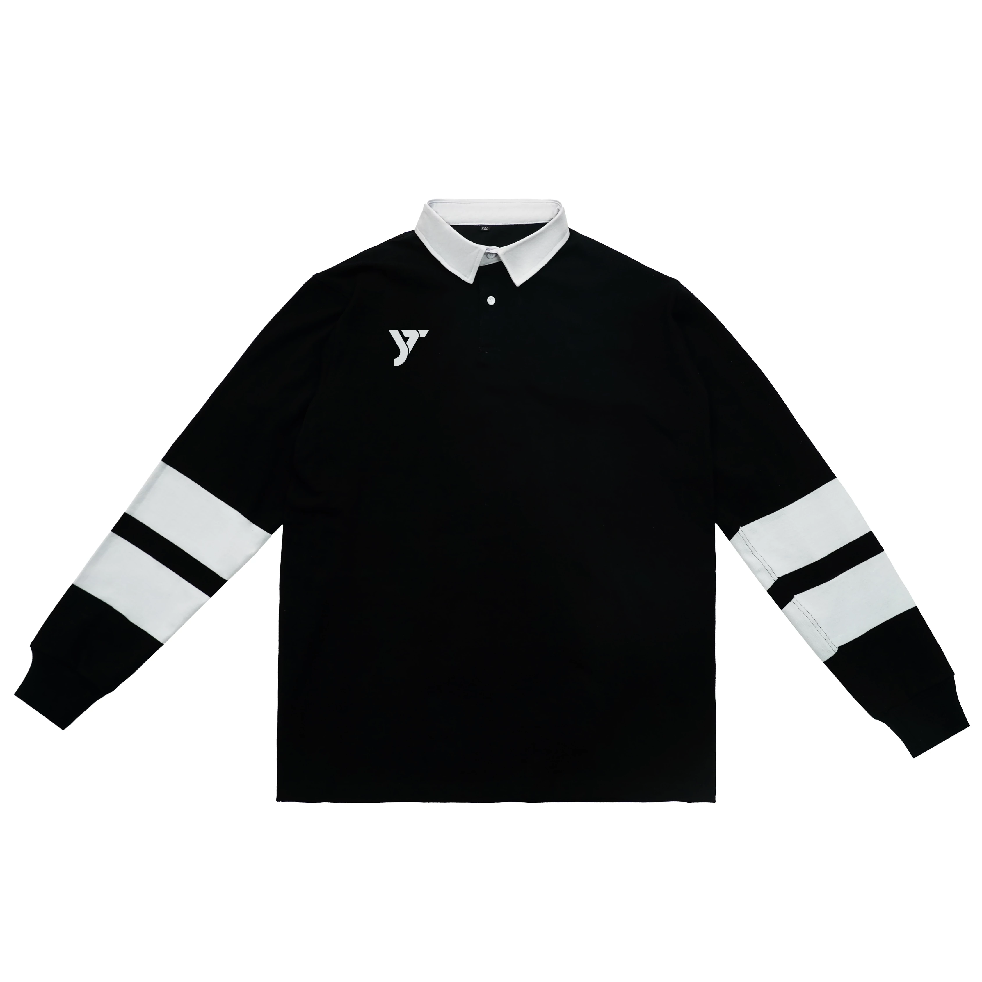 Black & White Panel Rugby Shirt | Contrast Confidence