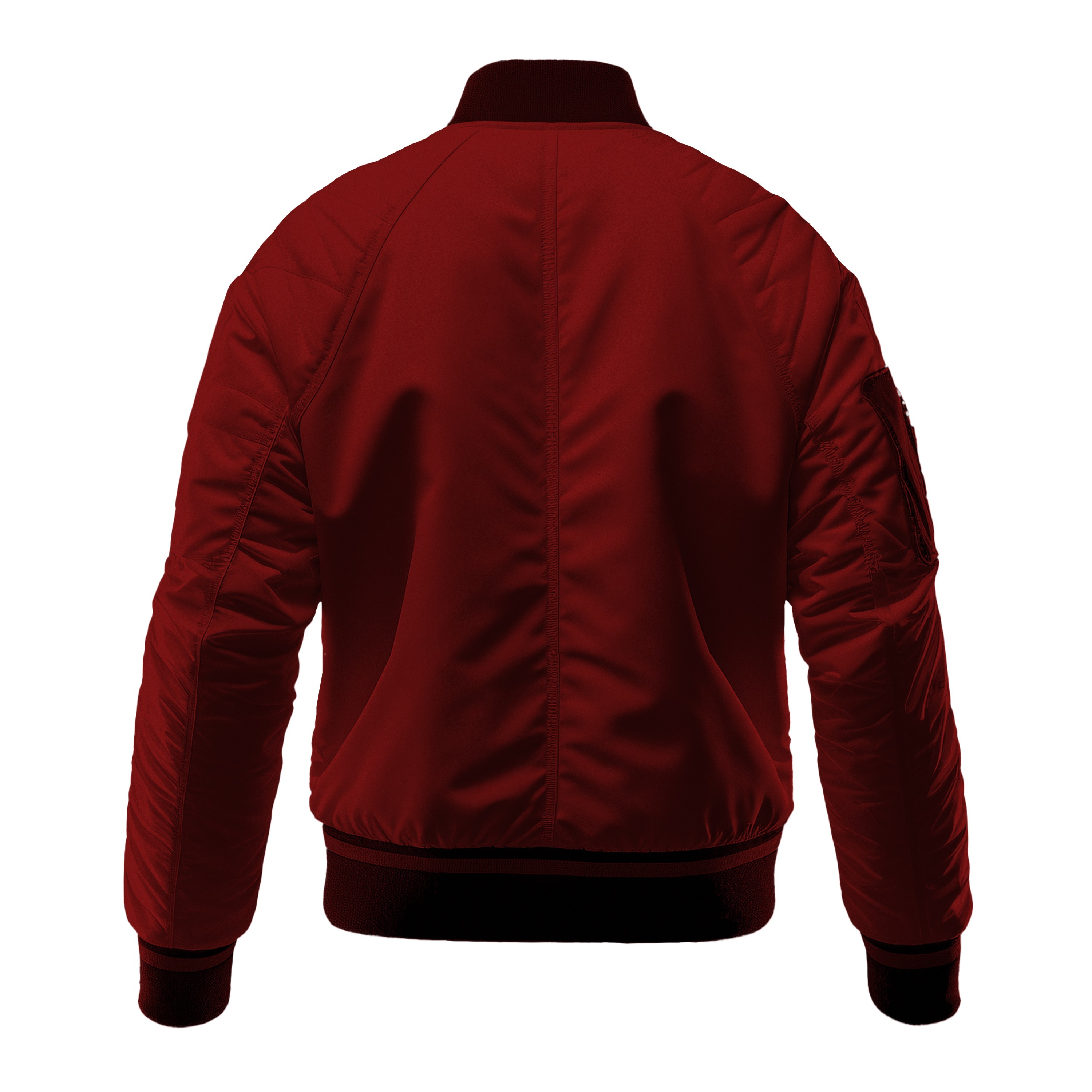 Crimson Force Bomber Varsity Jacket Crimson Force Bomber Varsity Jacket