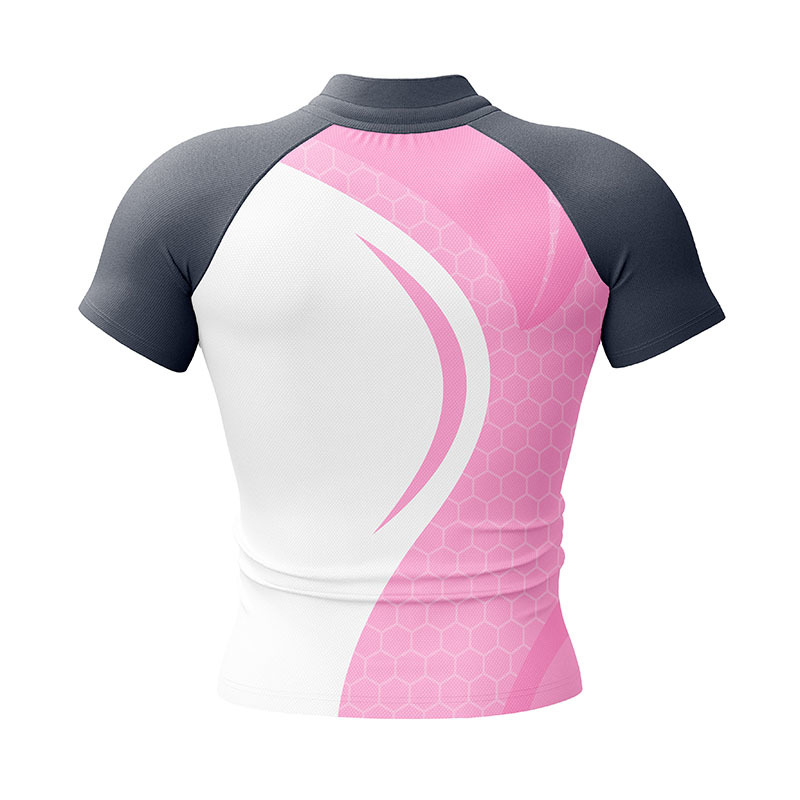 Rugby Jersey pink&white Rugby Jersey pink&white