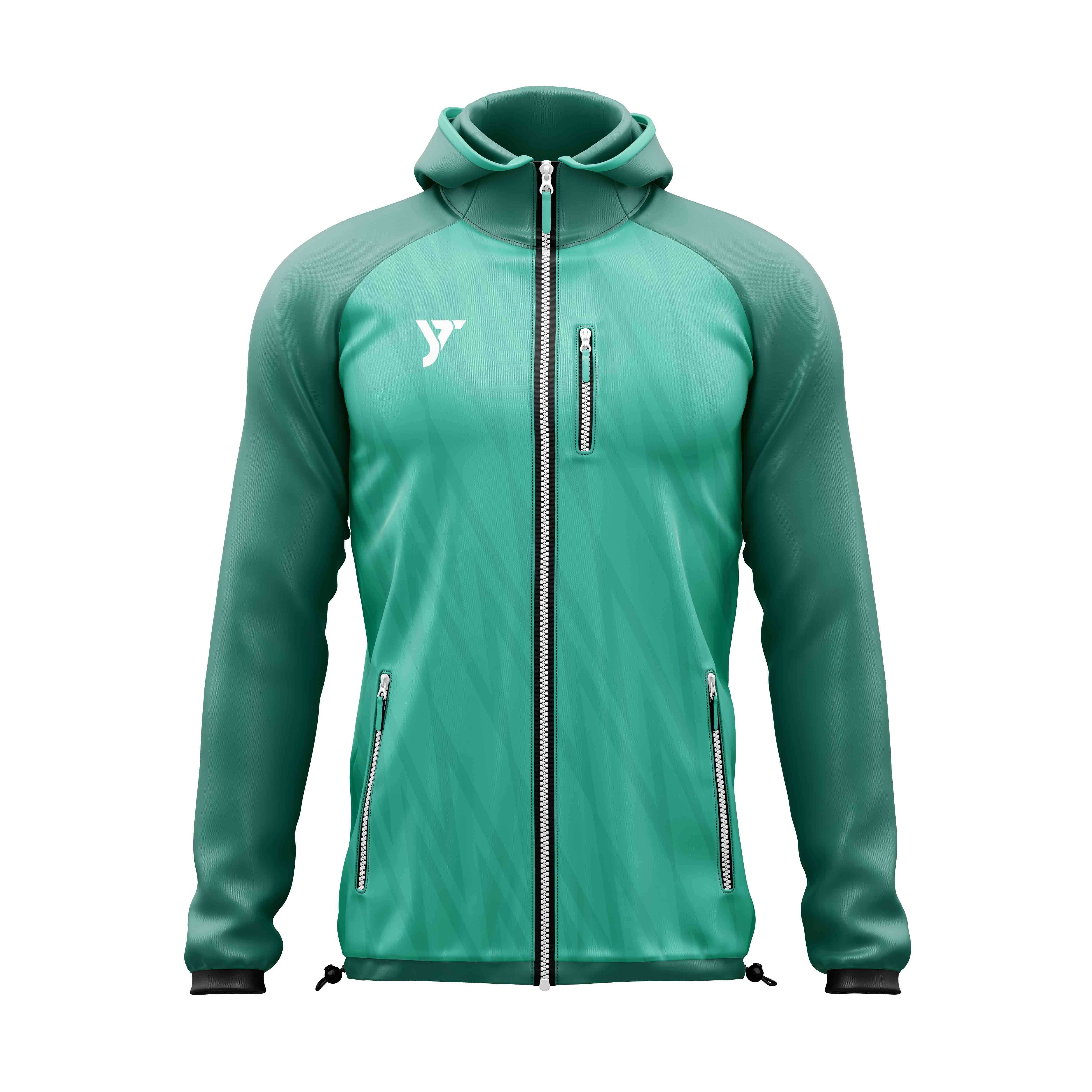 Verdant Edge Full-Zip Tracksuit Jacket