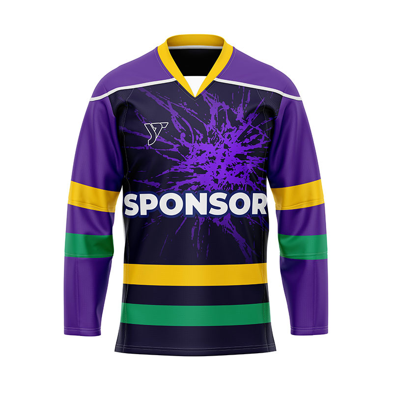 Purple Splash Ice Hockey Jersey Purple Splash Ice Hockey Jersey
