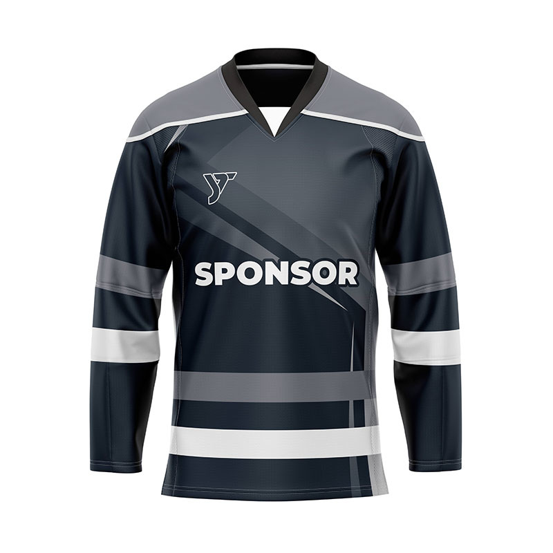 Geometric Striped Ice Hockey Jersey Geometric Striped Ice Hockey Jersey