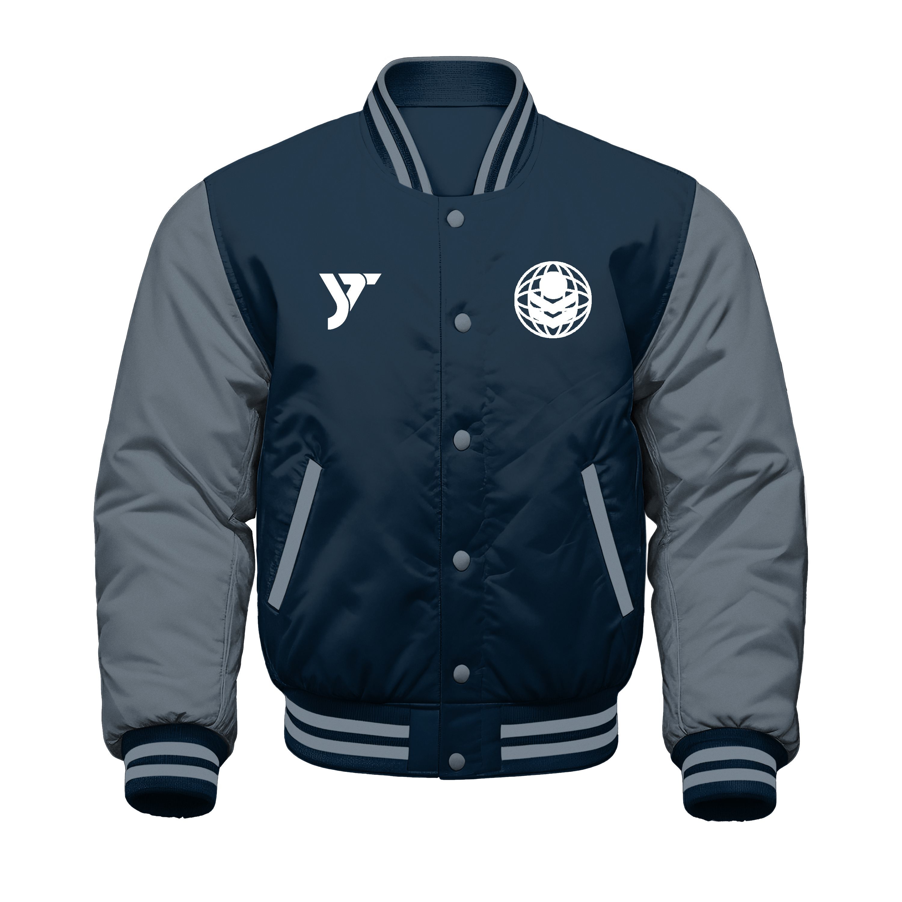 Midnight Crest Varsity Jacket