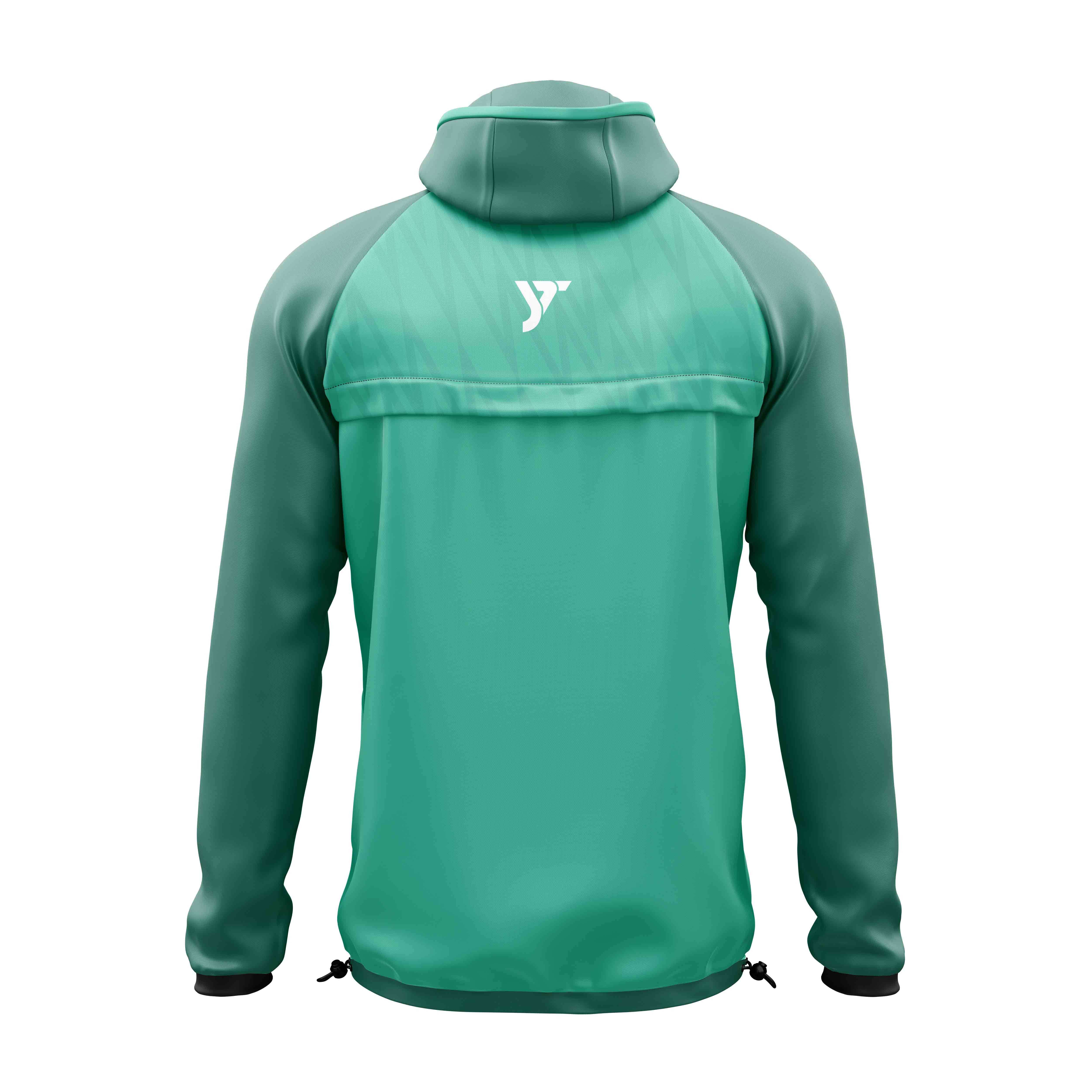 Verdant Edge Full-Zip Tracksuit Jacket