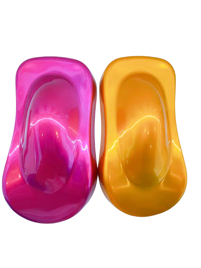 Metallic powder coatings