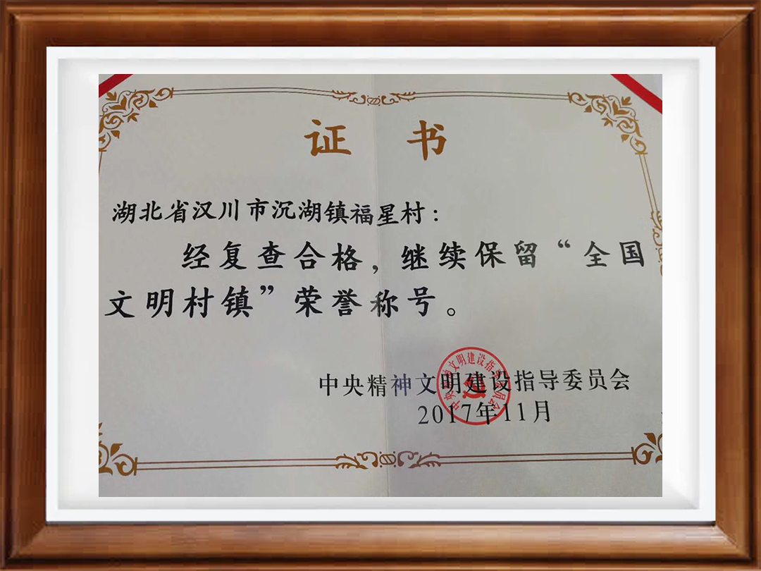 2017年11月全国文明村镇