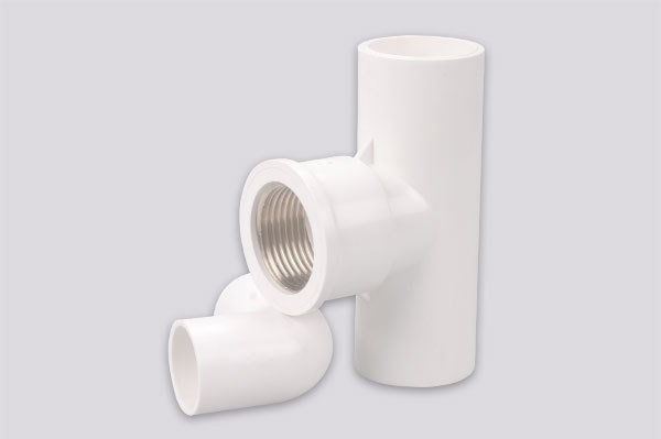 Copper inner thread three-way connector