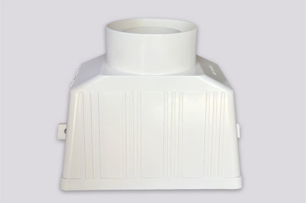 S-shaped trap square rainwater hopper