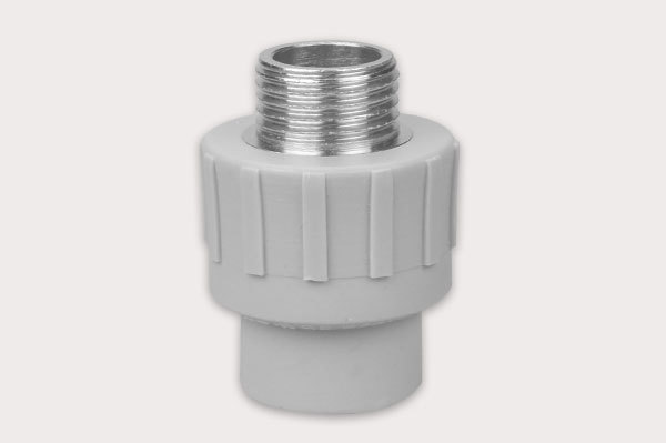 Eccentric external threaded direct head