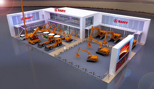 German Munich BAUMA SANY Booth