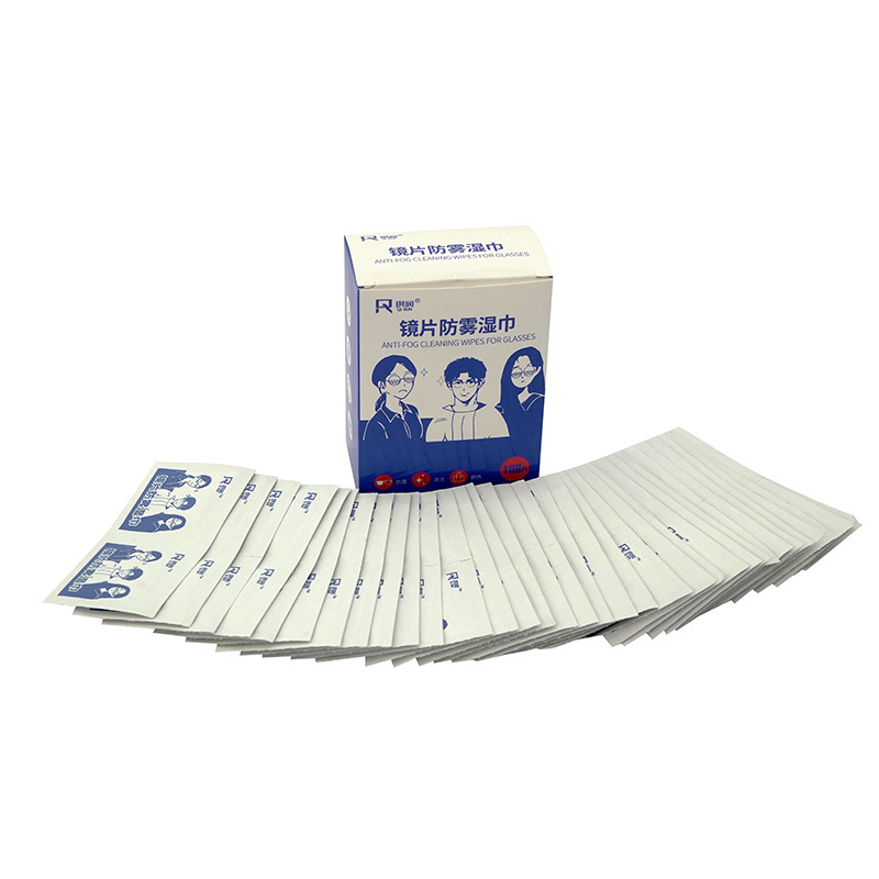 Glasses anti fog cleaning wet wipes cotton pads