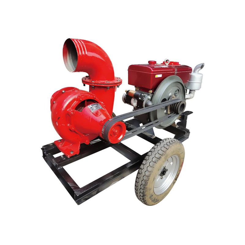 8 inch mixed-flow pump with 25HP diesel engine pump unit (belt connection)