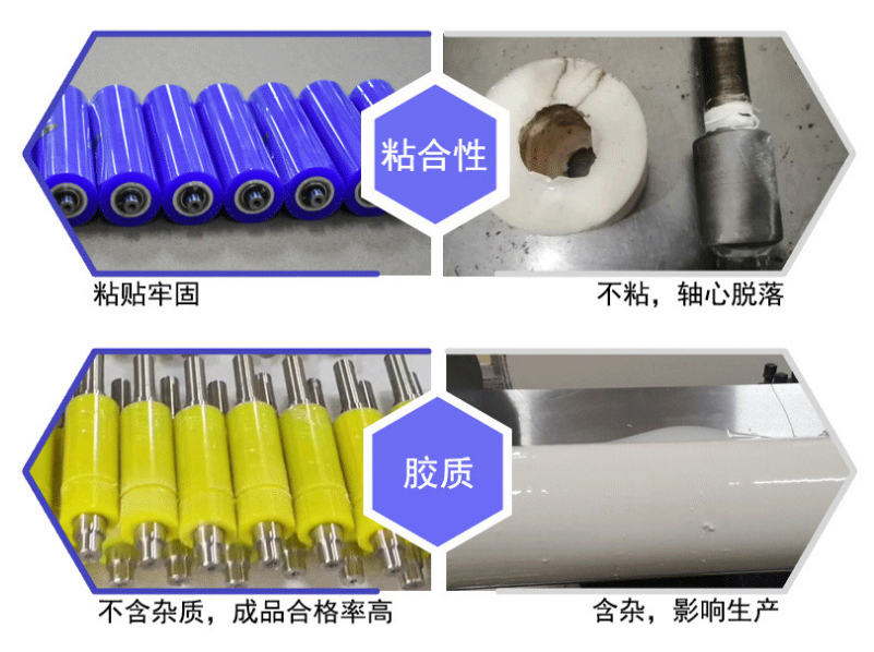 硅胶辊原料不冒油覆膜机铁芯包裹胶耐高温耐磨损使用寿命长硅橡胶