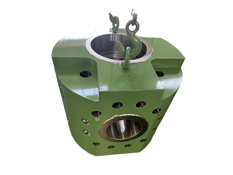 High pressure diaphragm pump valve housing