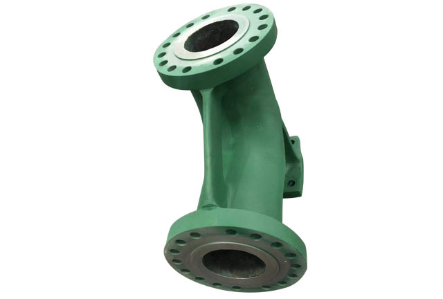 High-pressure diaphragm pump support bend pipe