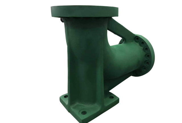 High-pressure diaphragm pump support bend pipe